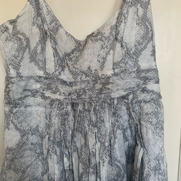 Elie Tahari spaghetti strap snakeskin pattern dress size 10 - Picture 2 of 3